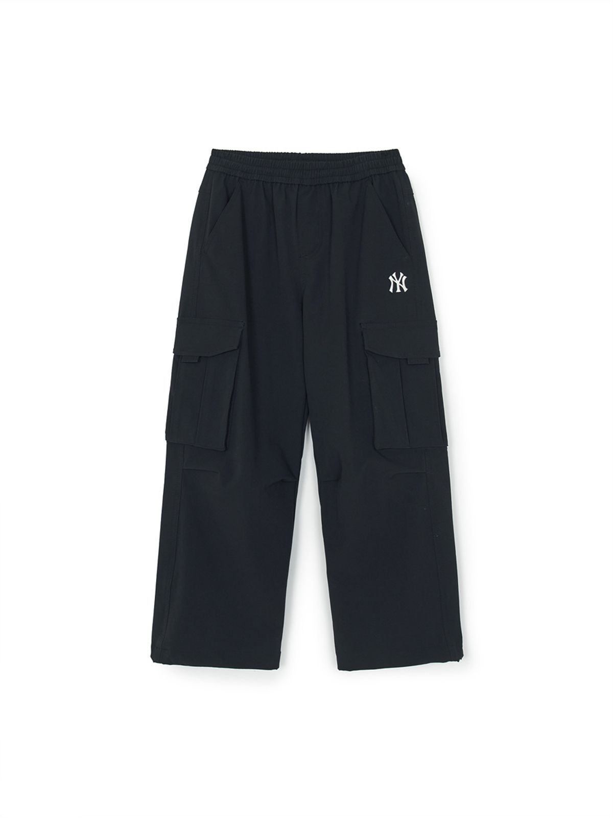 엠엘비 키즈(MLB KIDS) 아웃도어 루즈 스트레이트 카고 우븐팬츠 NY (Black)
