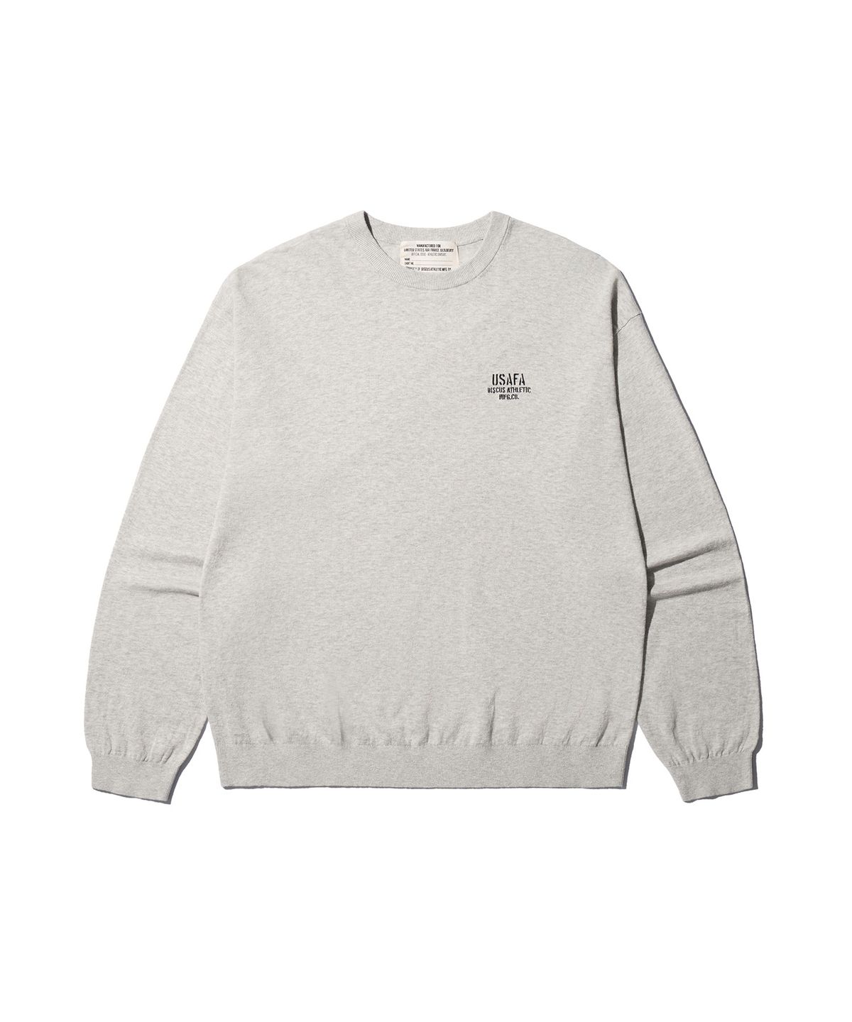 디스커스 애슬레틱(DISCUS ATHLETIC) [2COLORS] USAFA 린넨 블렌드 크루 넥 니트