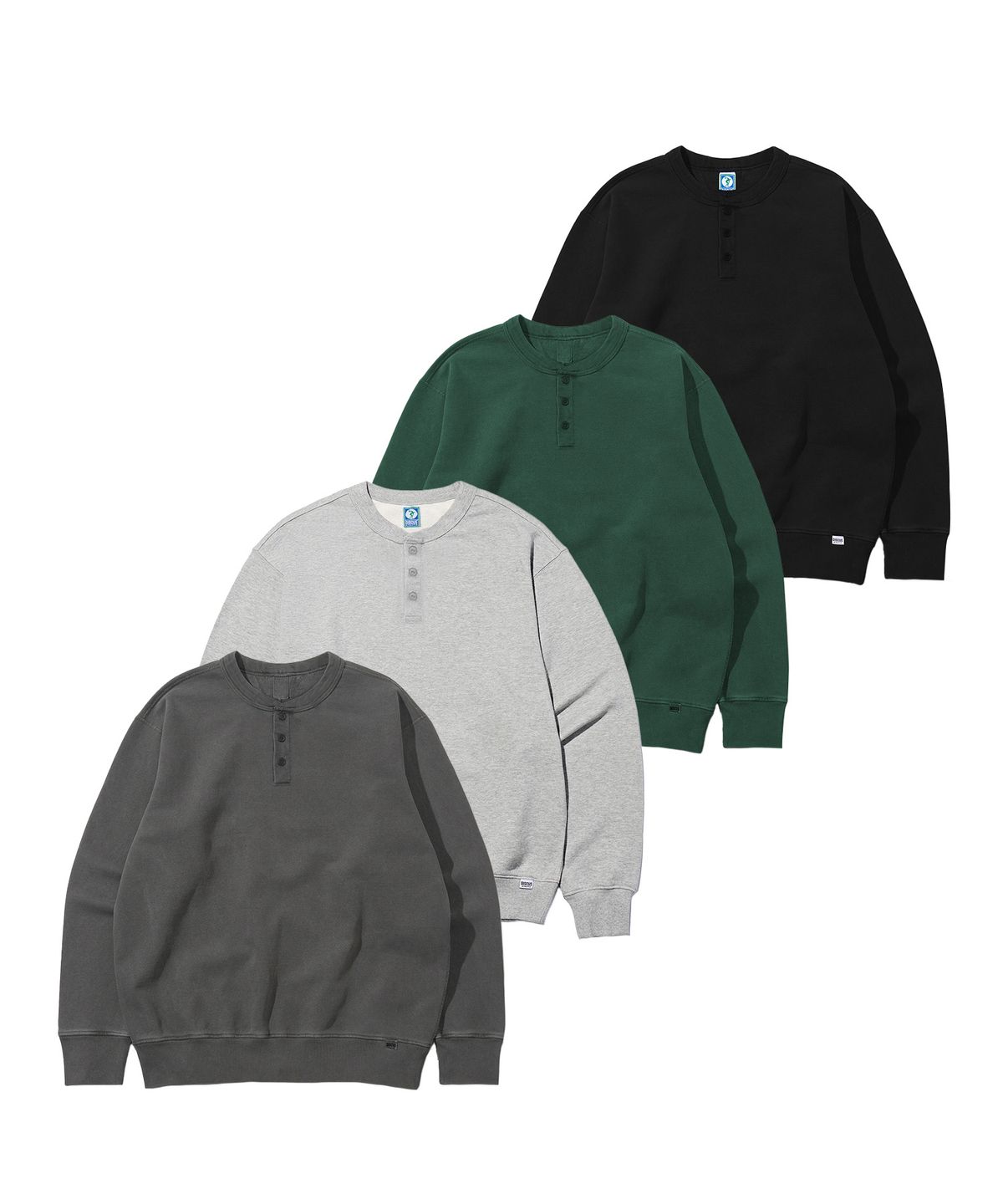 디스커스 애슬레틱(DISCUS ATHLETIC) 헨리넥 스웨트 셔츠 4colors