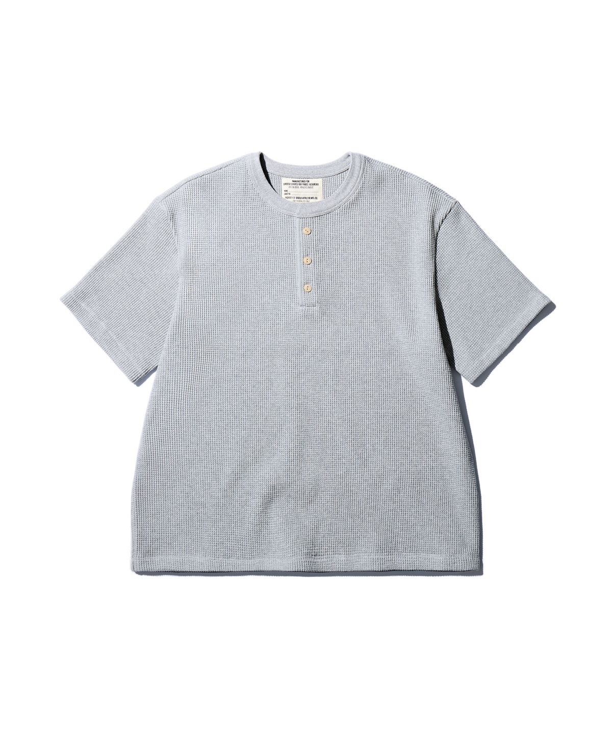 디스커스 애슬레틱(DISCUS ATHLETIC) [3COLORS] USAFA 와플 헨리 넥 숏 슬리브 티셔츠