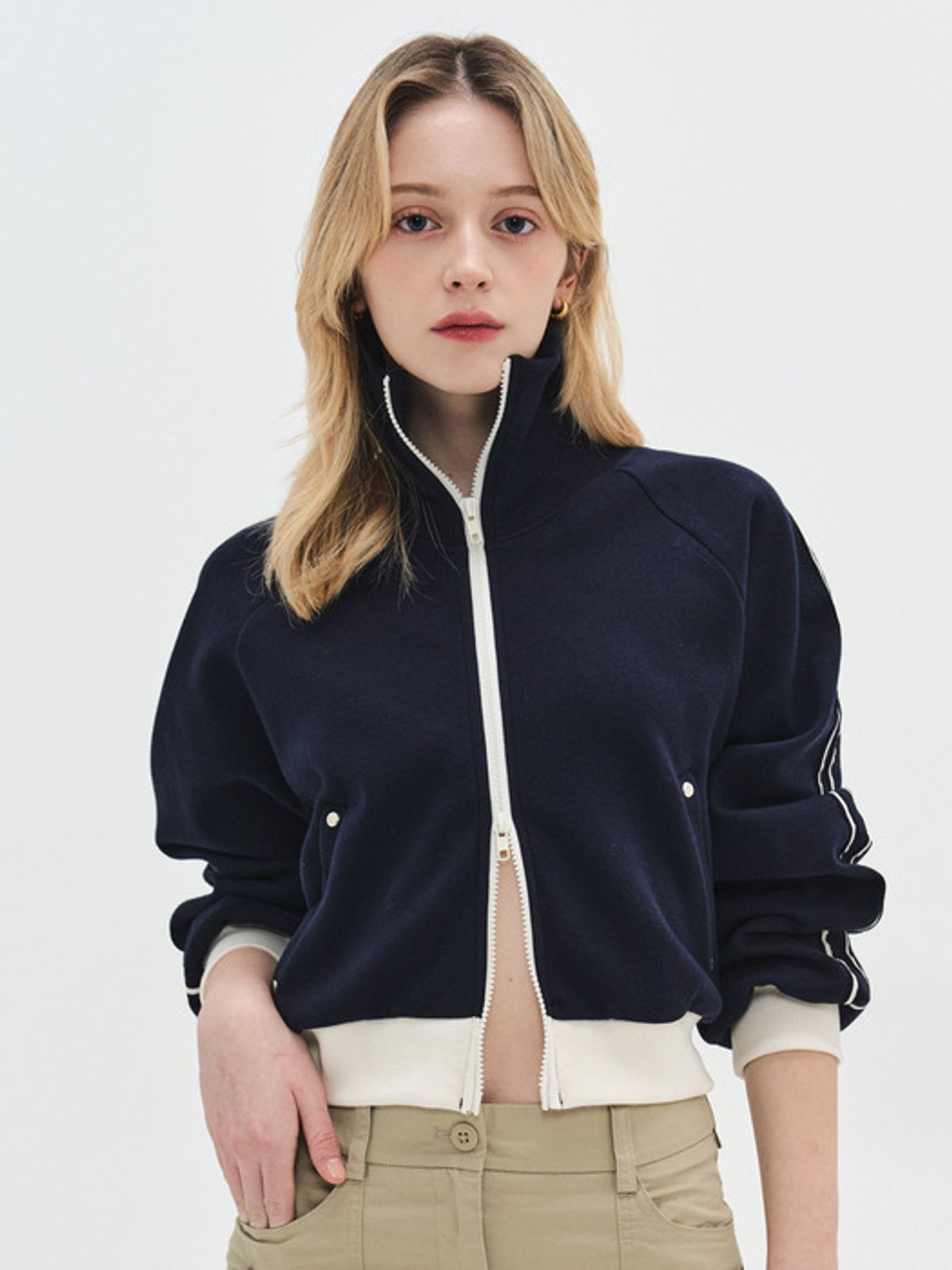 로우비(LOWBI) BOTTE RAGLAN JERSEY_Navy