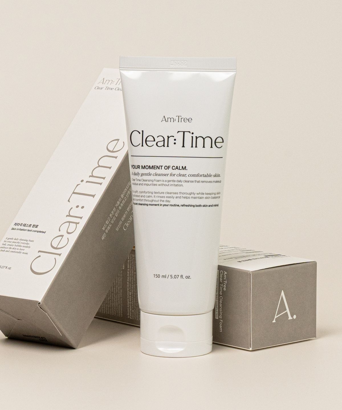 에이엠트리(AMTREE) 클리어 타임 클렌징폼  버블 딥 머랭폼 저자극 클렌저 150ml+마스크팩 2매 증정