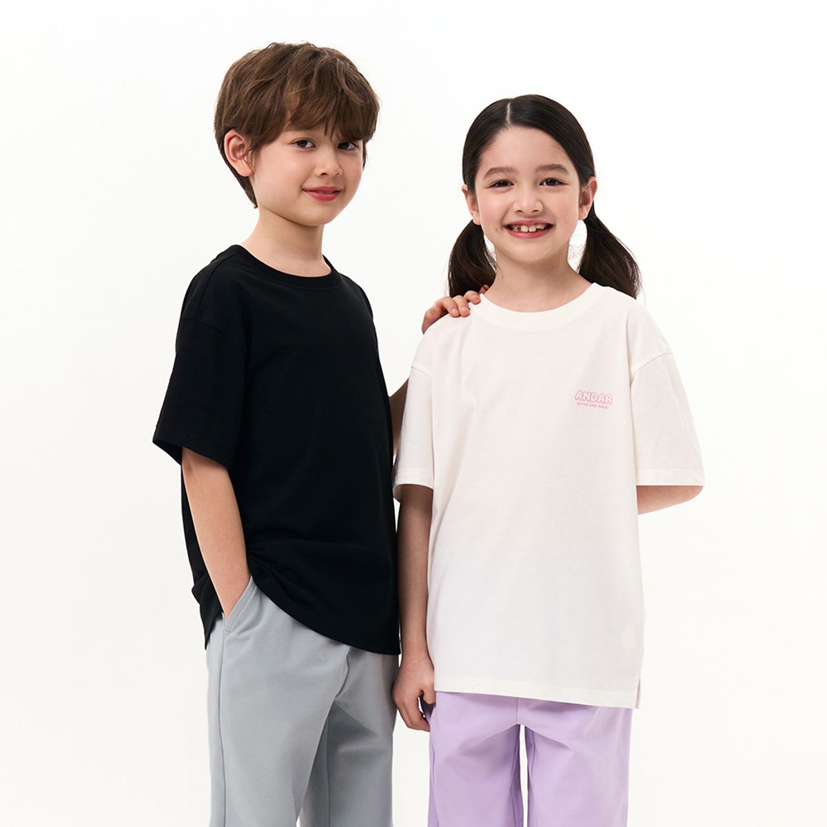 안다르 키즈(ANDAR KIDS) 키즈 에어리센셜 반팔티