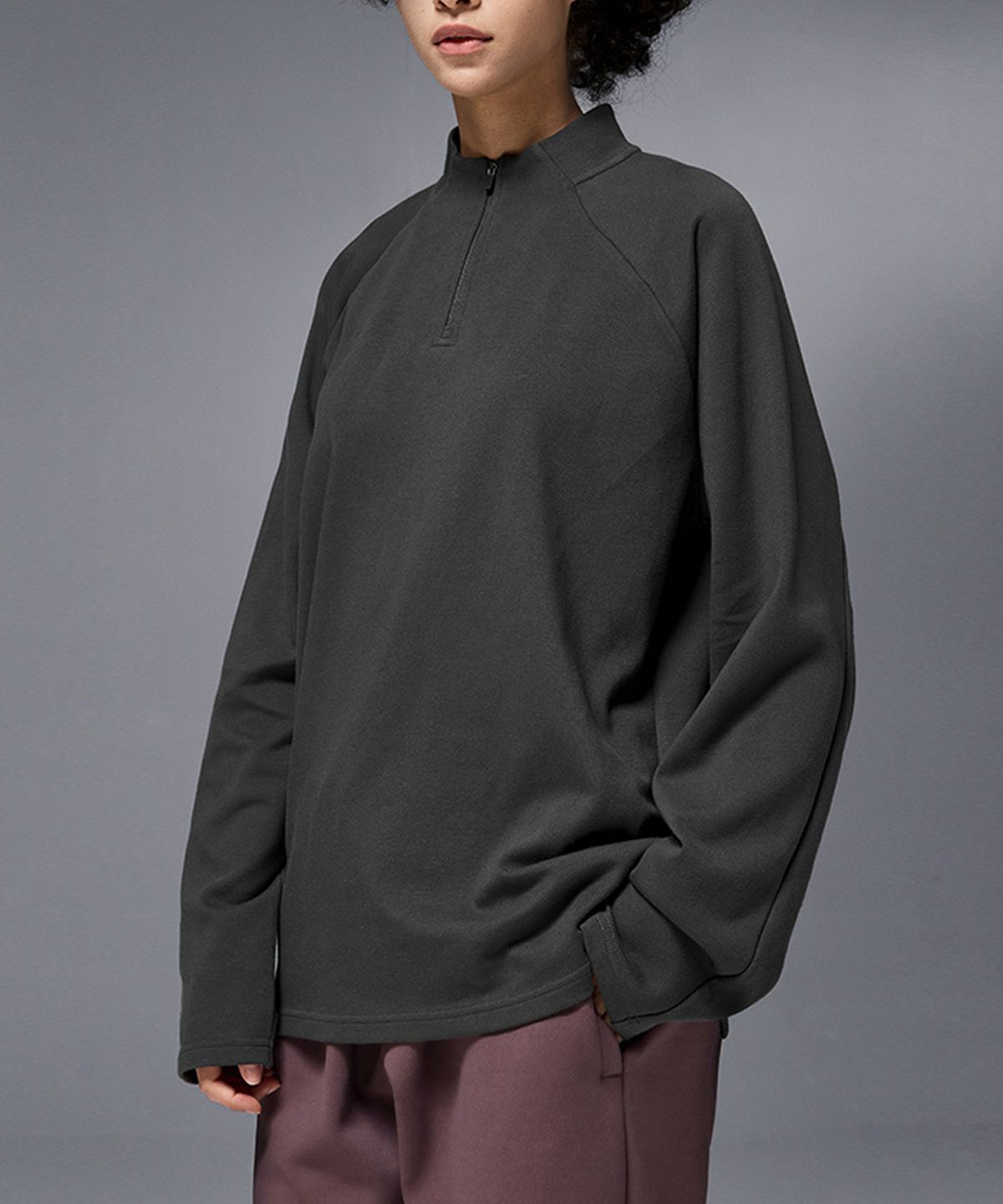 버튼서울(BUTTON SEOUL) 테크 플리스 롱슬리브 하프 집업 (6 COLORS)