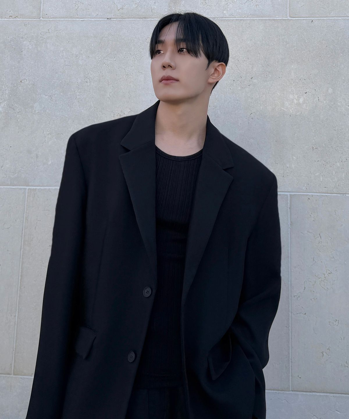 마인드브릿지(MINDBRIDGE) [SET][COUTURE]오버핏 트윌 미니멀 와이드 셋업