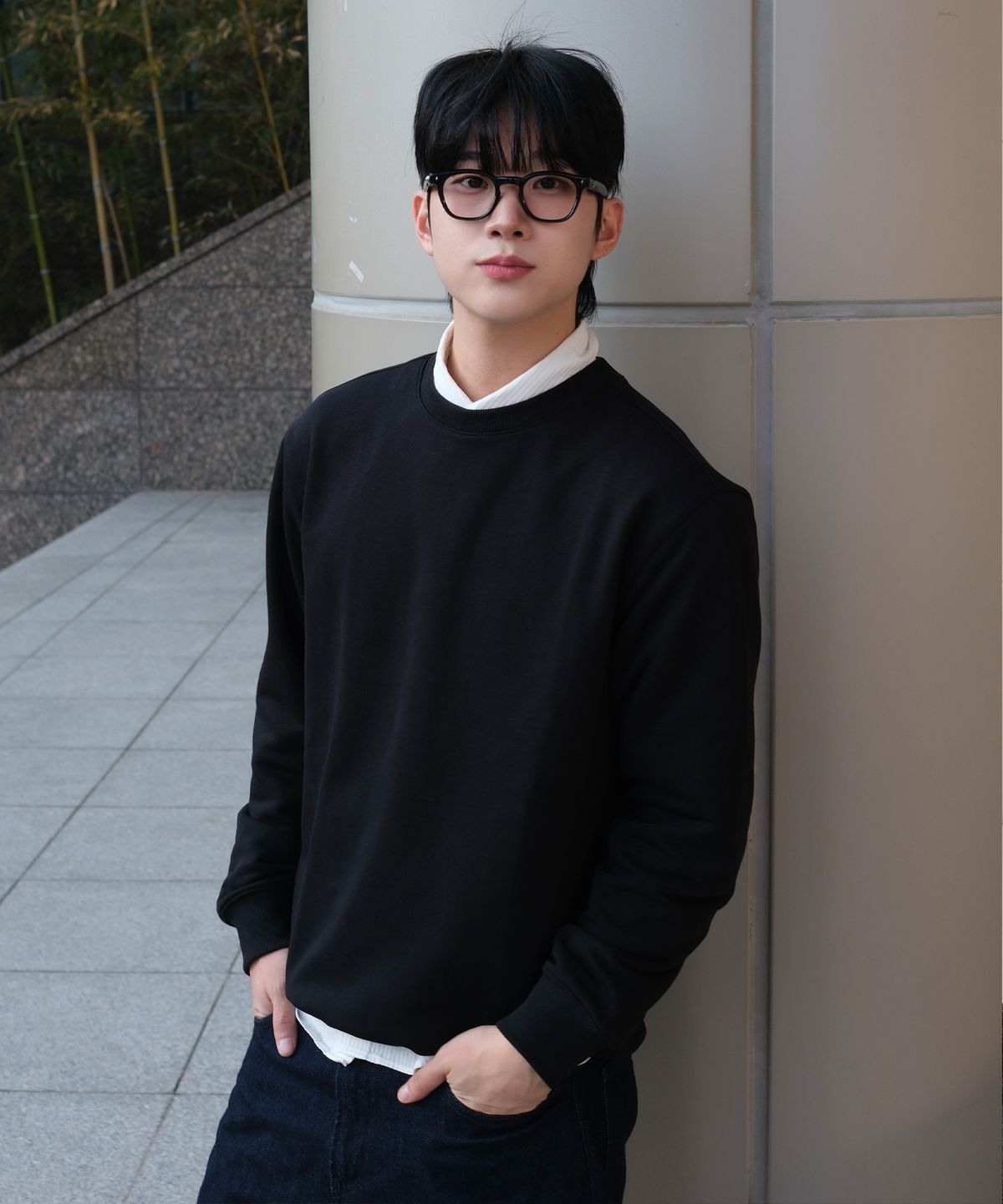 마인드브릿지(MINDBRIDGE) 스웨트 오버핏 데일리 맨투맨 - 3color