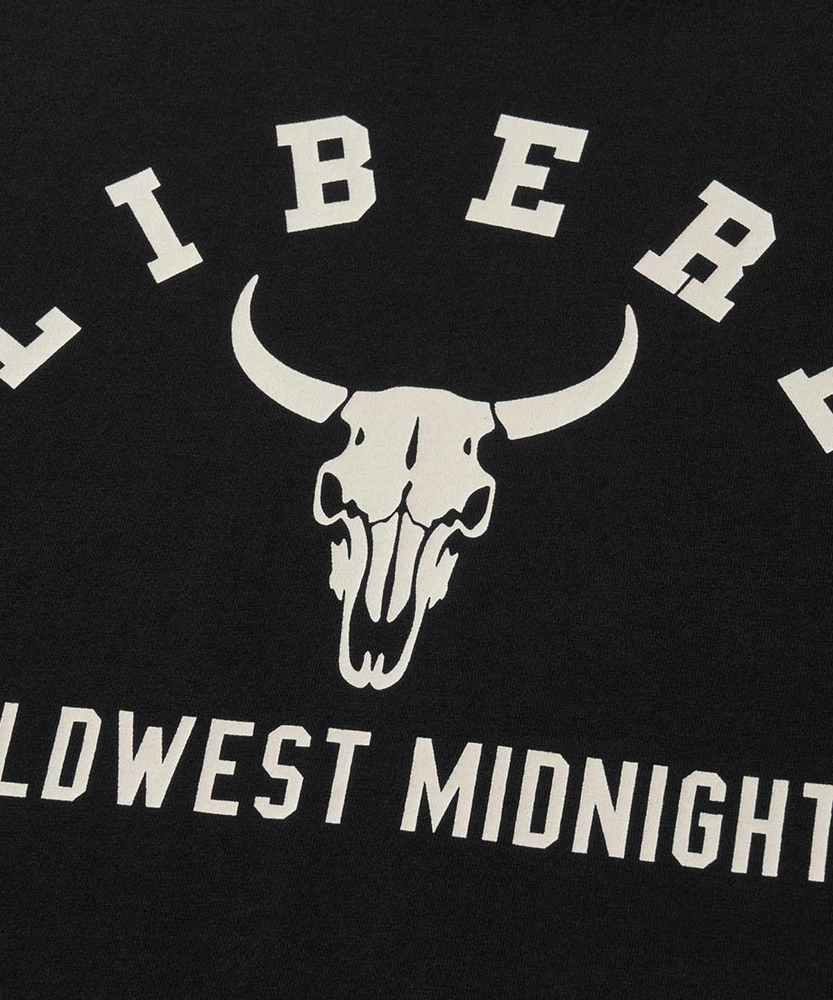 리베레(LIBERE) BISON BULL LONG SLEEVE T-SHIRTS / BLACK