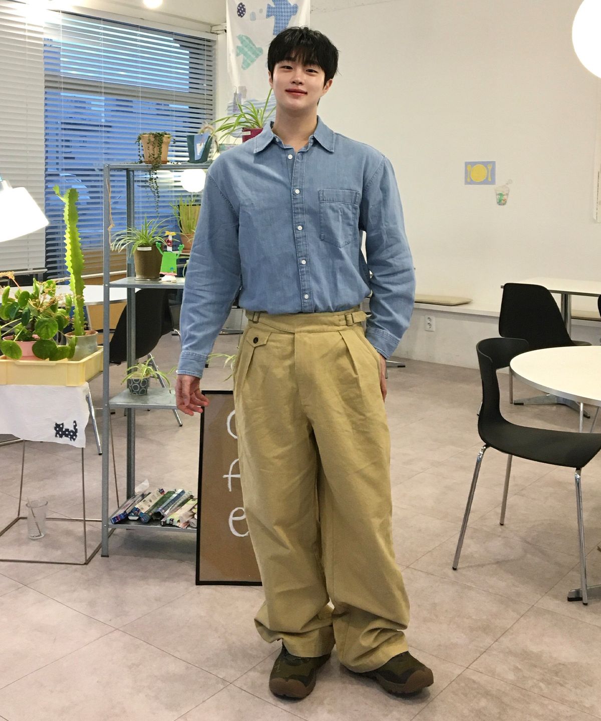마인드브릿지(MINDBRIDGE) 데님 오버핏 데일리 셔츠 - 3color