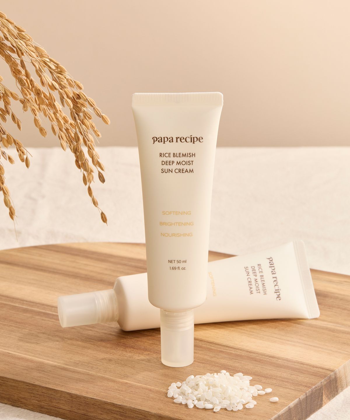 파파레서피(PAPARECIPE) 라이스 블레미쉬 딥 모이스트 선크림 50ml SPF50+ PA++++