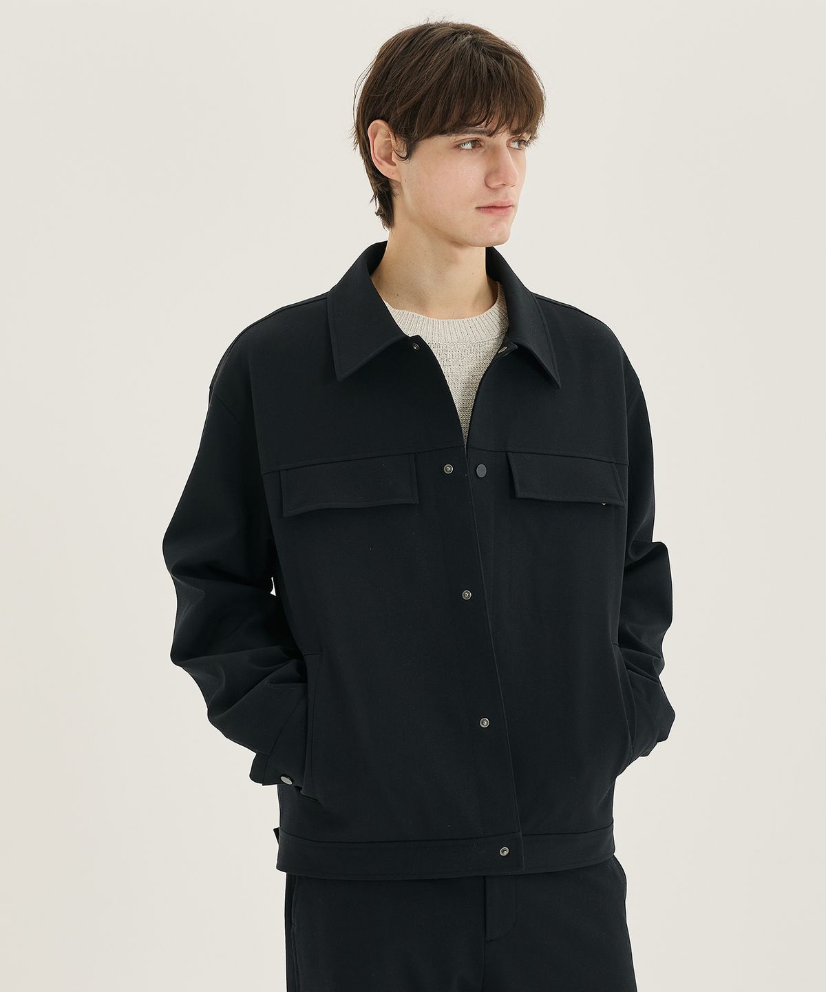 마인드브릿지(MINDBRIDGE) [COUTURE]트윌 조직 트러커 - 2color