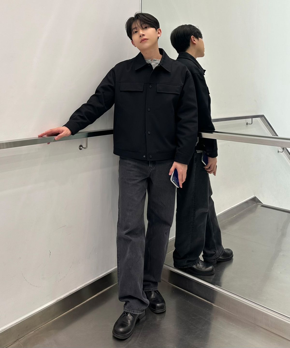 마인드브릿지(MINDBRIDGE) [COUTURE]트윌 조직 트러커 - 2color