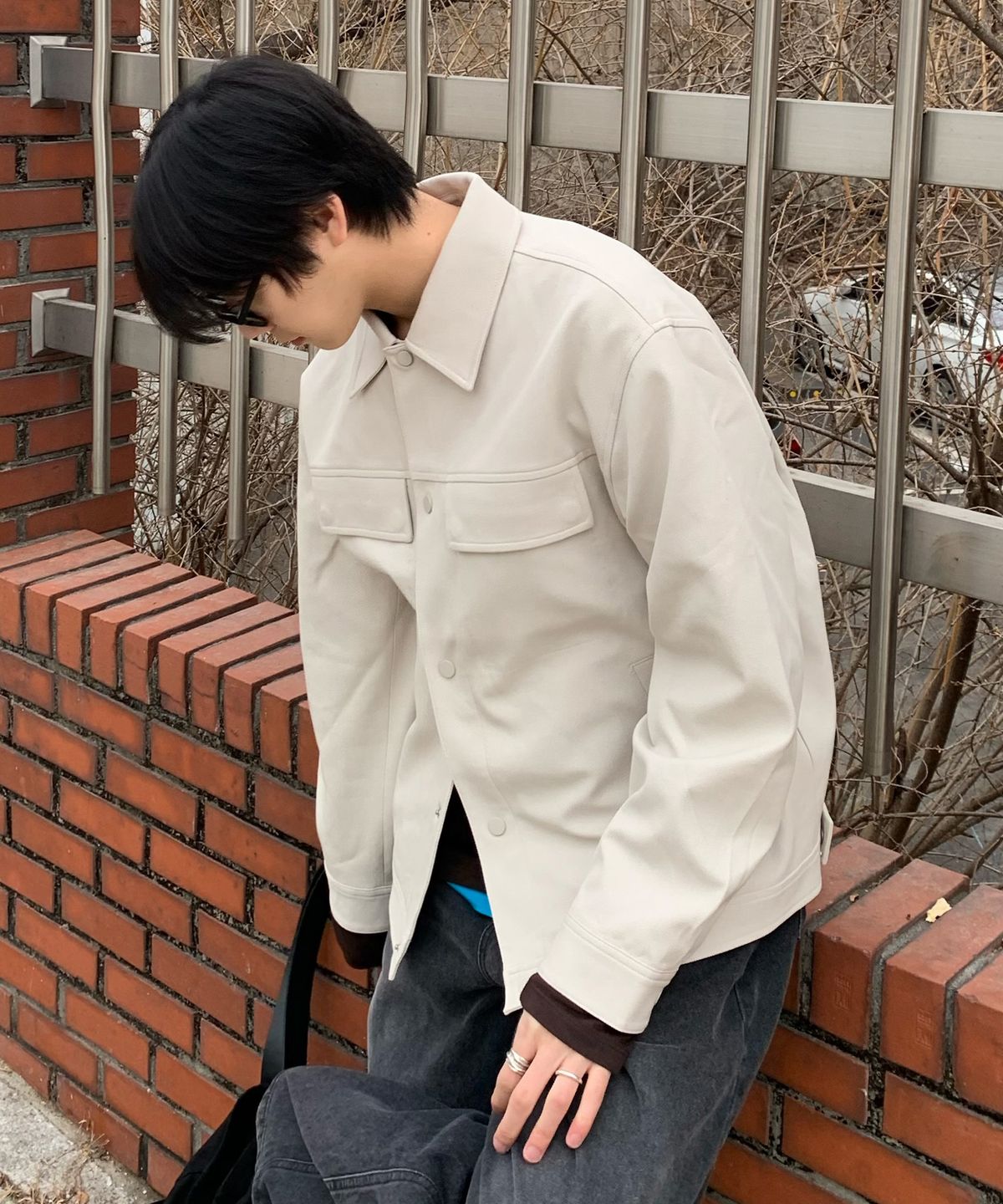 마인드브릿지(MINDBRIDGE) [COUTURE]트윌 조직 트러커 - 2color