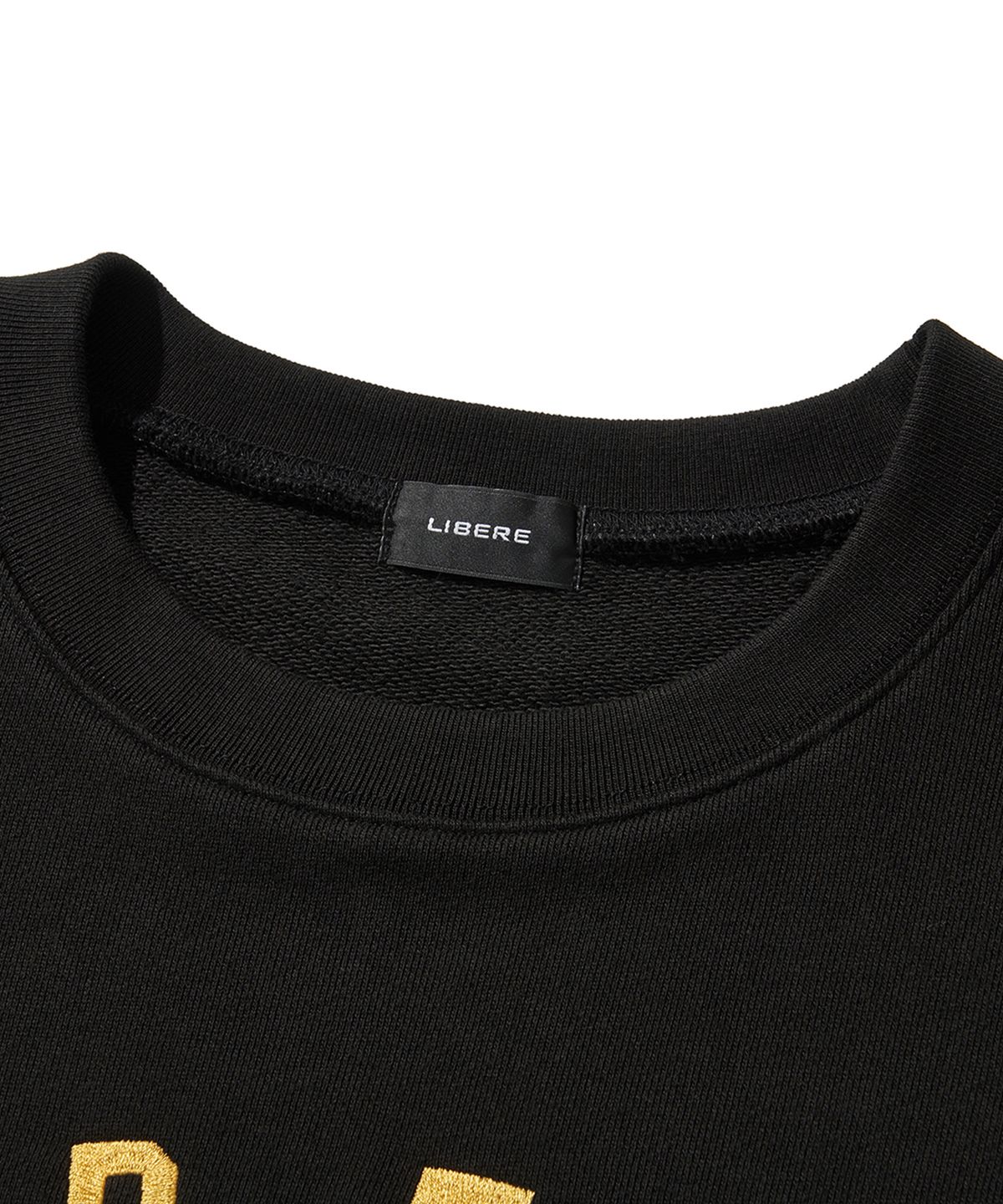 리베레(LIBERE) LOGO CREWNECK SWEAT / BLACK