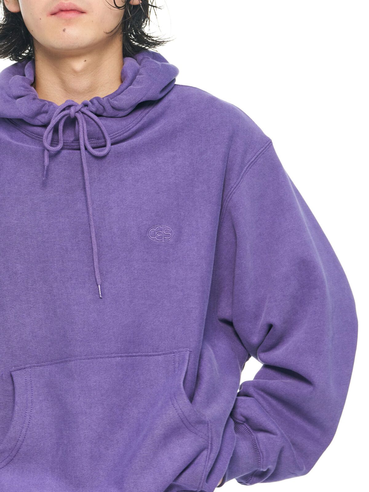 씨씨씨에스(CCCS) PURPLE OVAL LOGO HOODIE