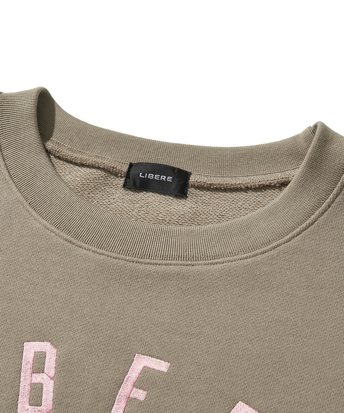 리베레(LIBERE) LOGO CREWNECK SWEAT / BROWN