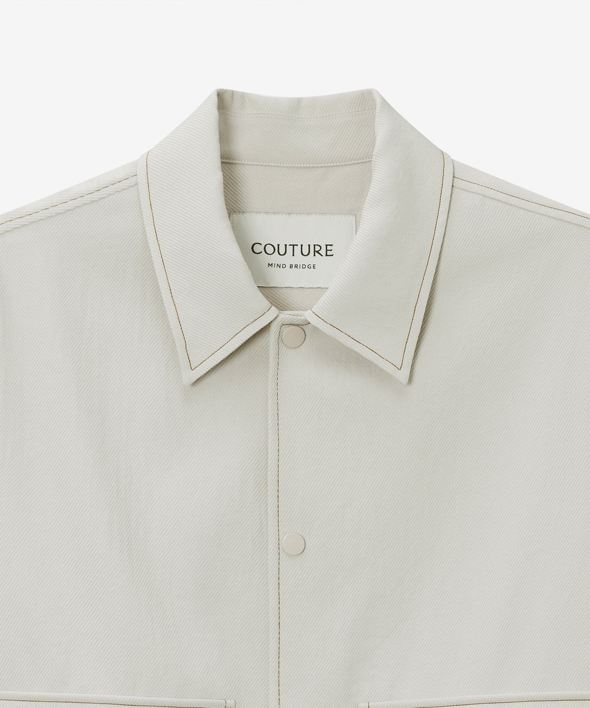 마인드브릿지(MINDBRIDGE) [COUTURE]트윌 조직 포켓 블루종