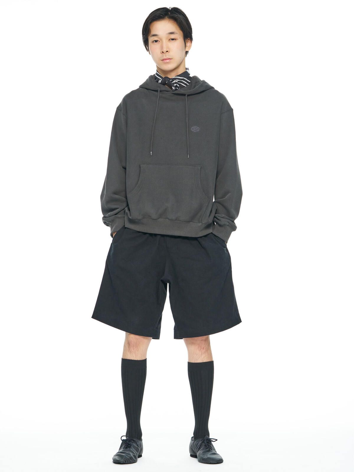 씨씨씨에스(CCCS) CHARCOAL OVAL LOGO HOODIE