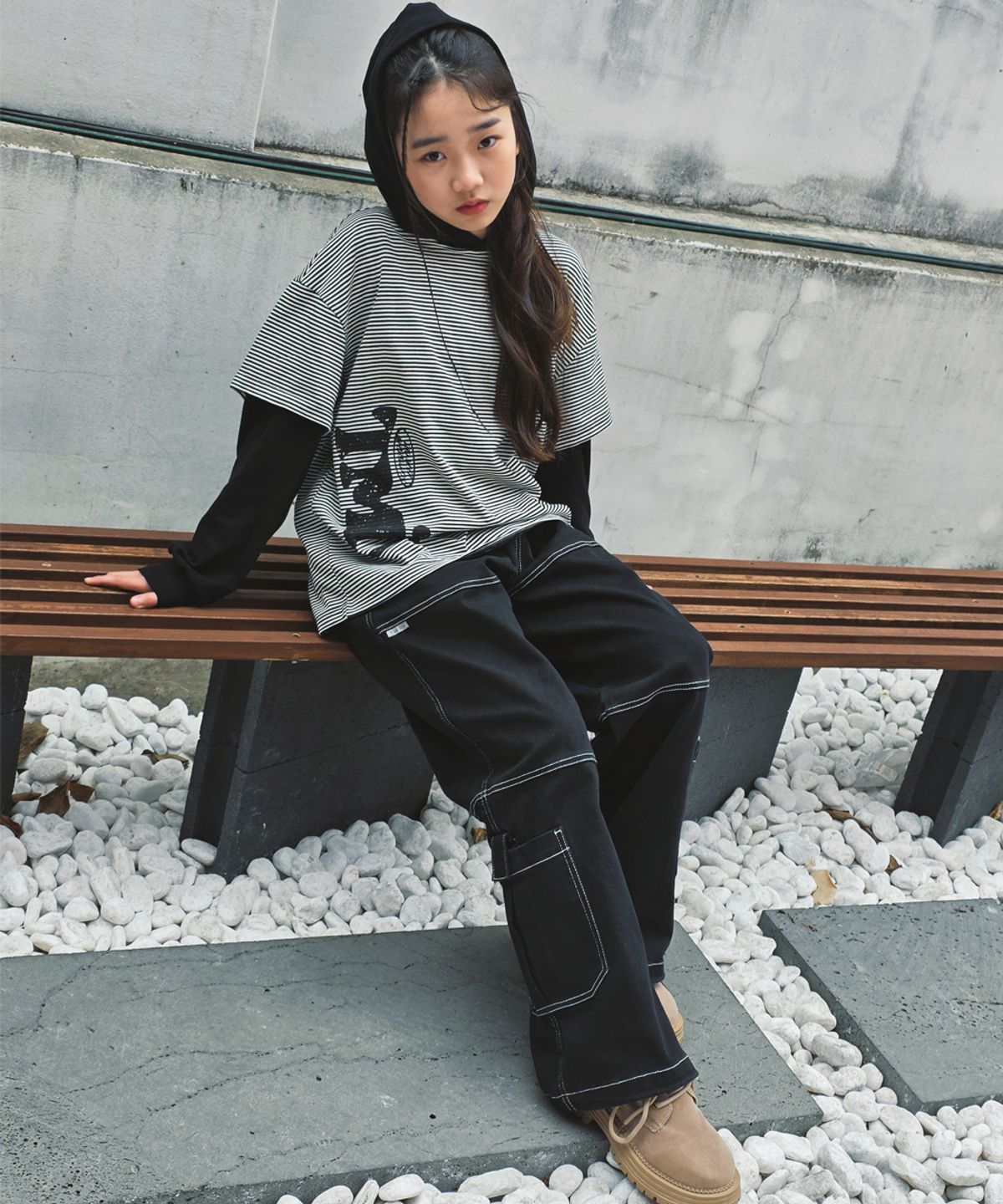 티미유(TMIU) 패치워크 팬츠
