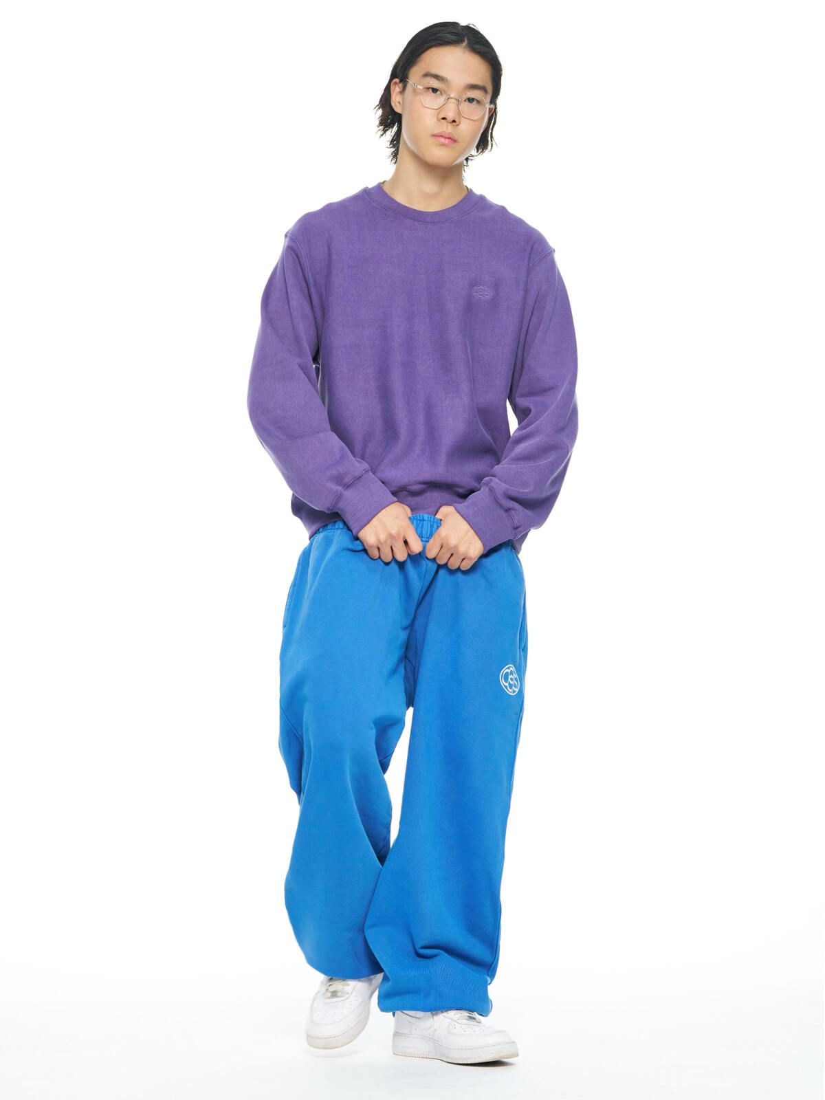 씨씨씨에스(CCCS) PURPLE OVAL LOGO SWEATSHIRT