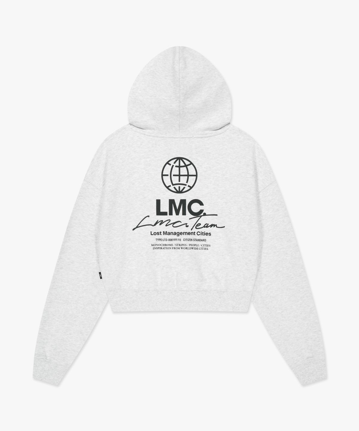 엘엠씨(LMC) WM SIGNATURE COMBO ZIP-UP HOODIE light heather gray