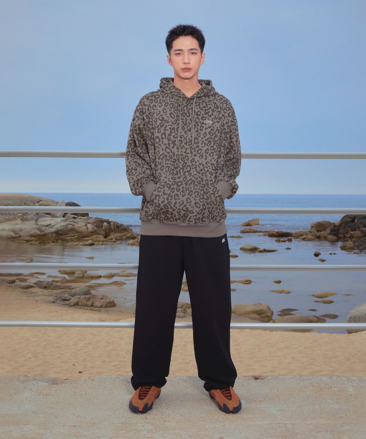 엘엠씨(LMC) S OG STRAIGHT SWEAT PANTS burgundy