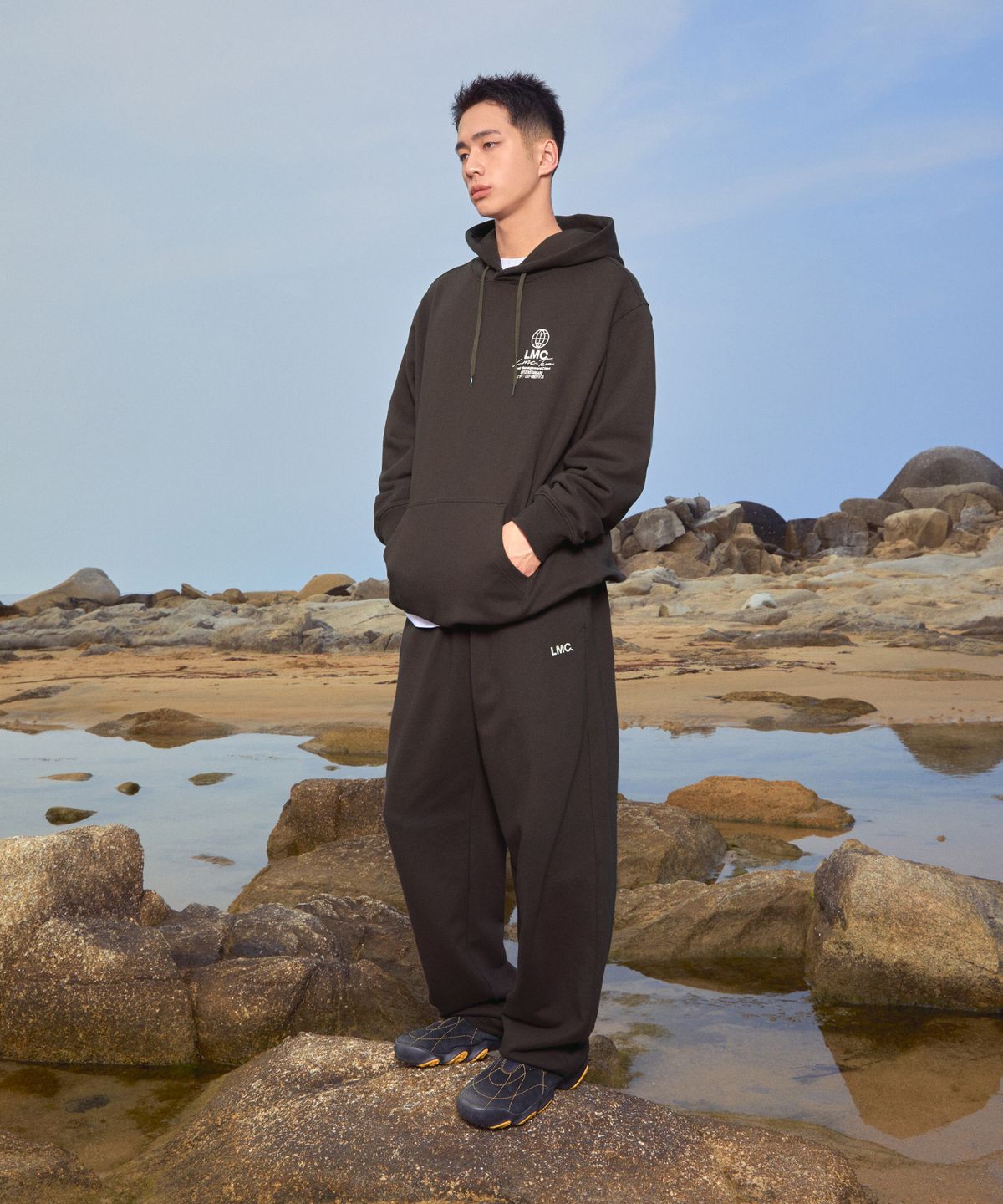 엘엠씨(LMC) S OG STRAIGHT SWEAT PANTS burgundy