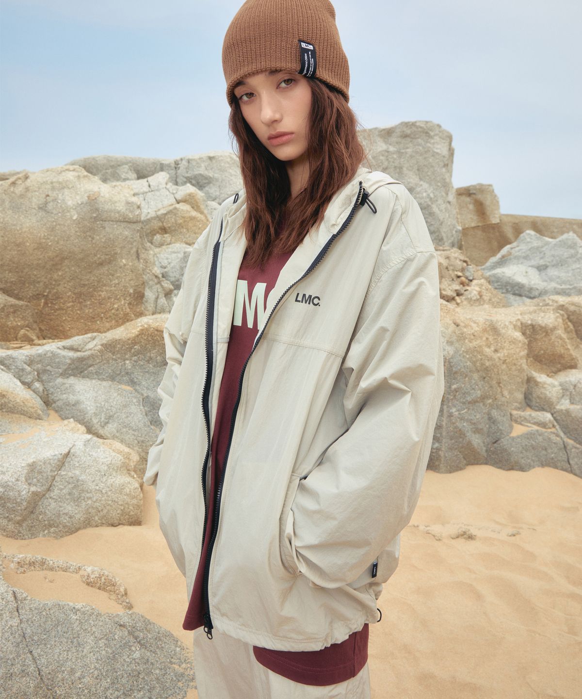 엘엠씨(LMC) OG ESSENTIAL WINDBREAKER JACKET navy