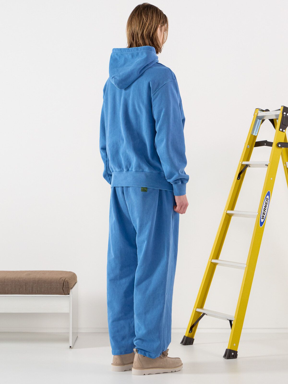 씨씨씨에스(CCCS) WORK BLUE OVAL LOGO SWEATPANTS