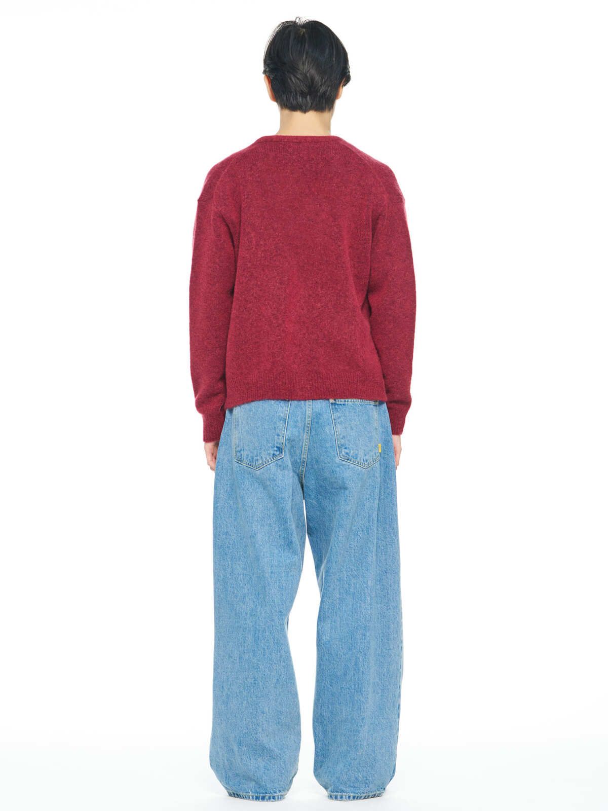 씨씨씨에스(CCCS) RED V-NECK KNIT CARDIGAN