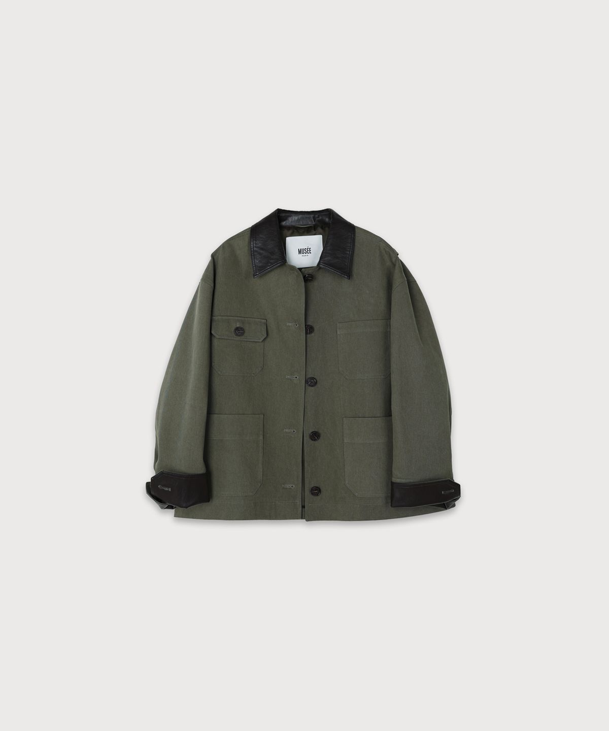 뮤제(MUSEE) FALLET Oversize Work Jacket_Khaki