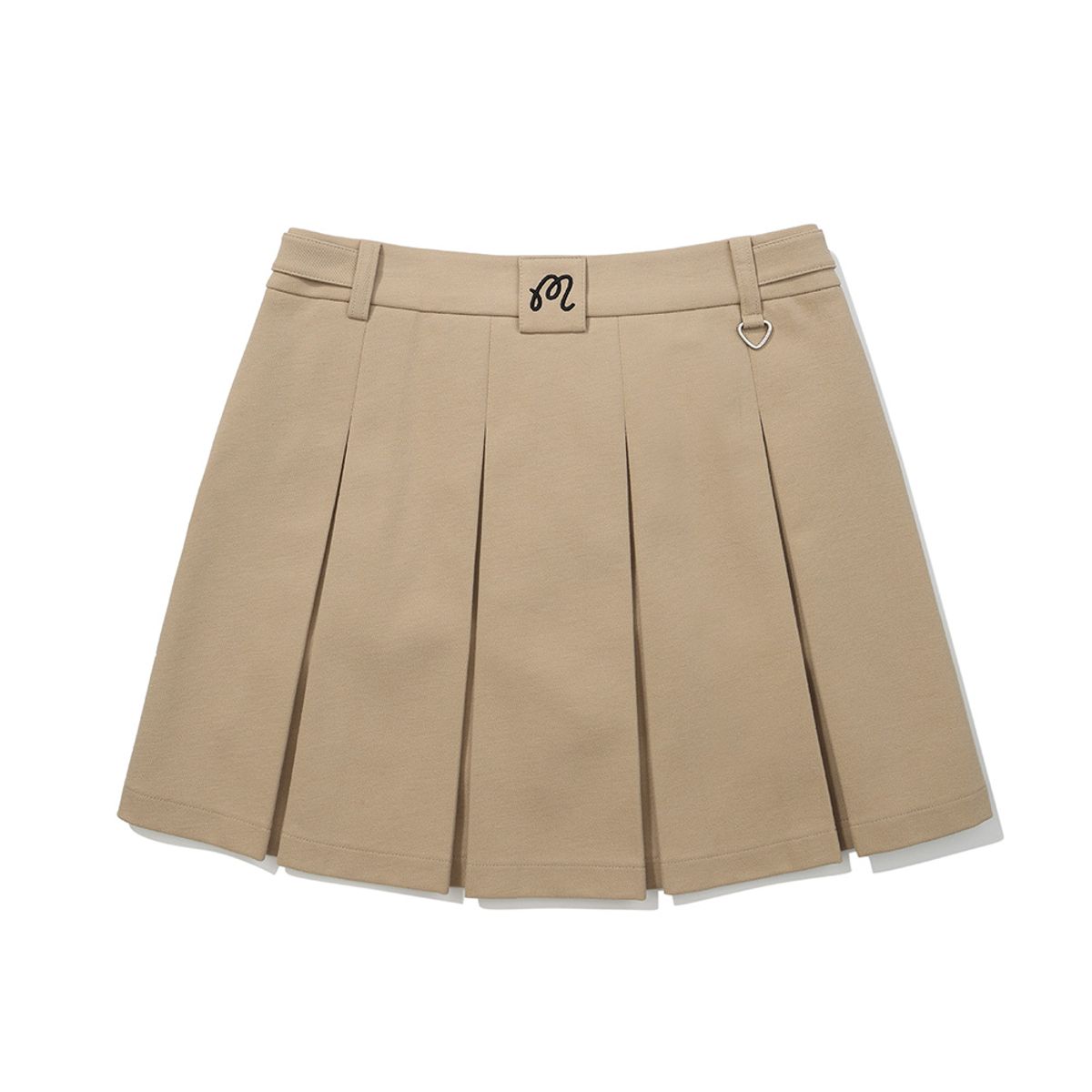말본 골프(MALBON GOLF) 백플리츠 A라인 스커트 BEIGE (WOMAN)