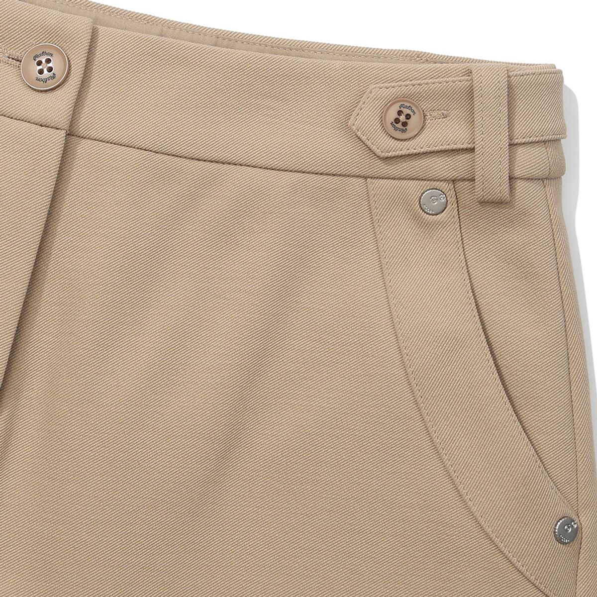말본 골프(MALBON GOLF) 백플리츠 A라인 스커트 BEIGE (WOMAN)