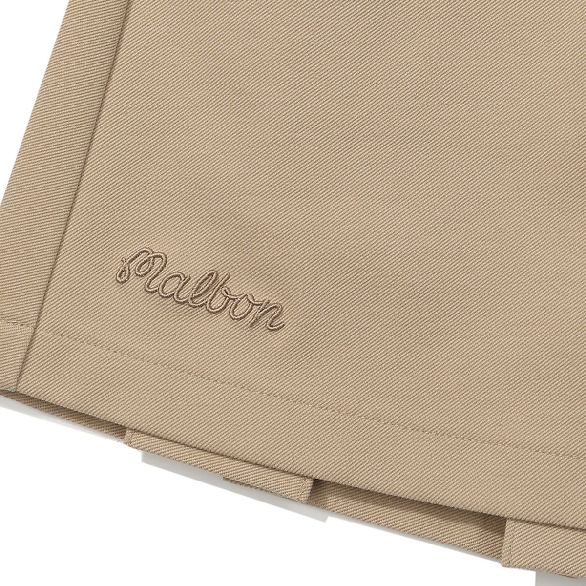 말본 골프(MALBON GOLF) 백플리츠 A라인 스커트 BEIGE (WOMAN)