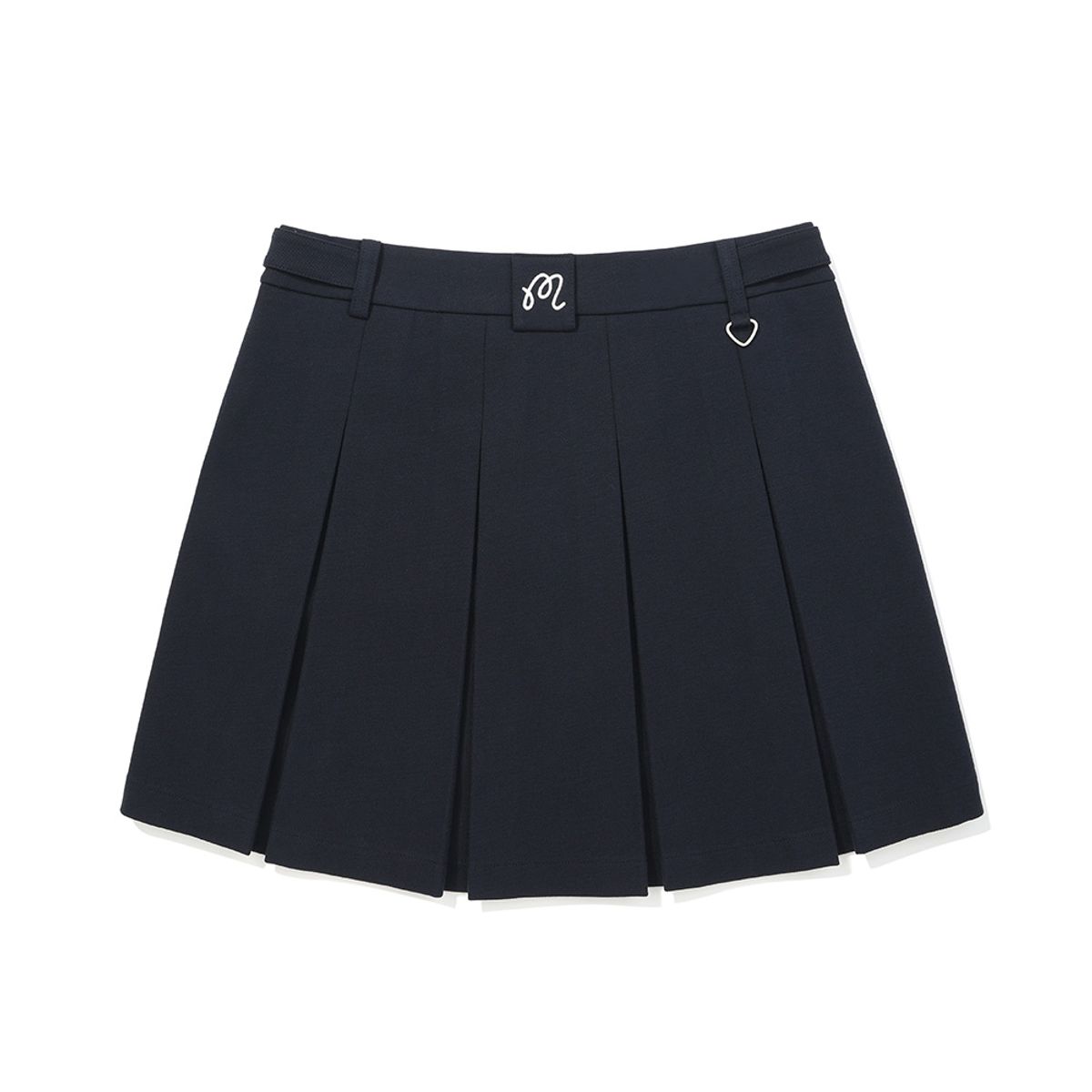 말본 골프(MALBON GOLF) 백플리츠 A라인 스커트 NAVY (WOMAN)