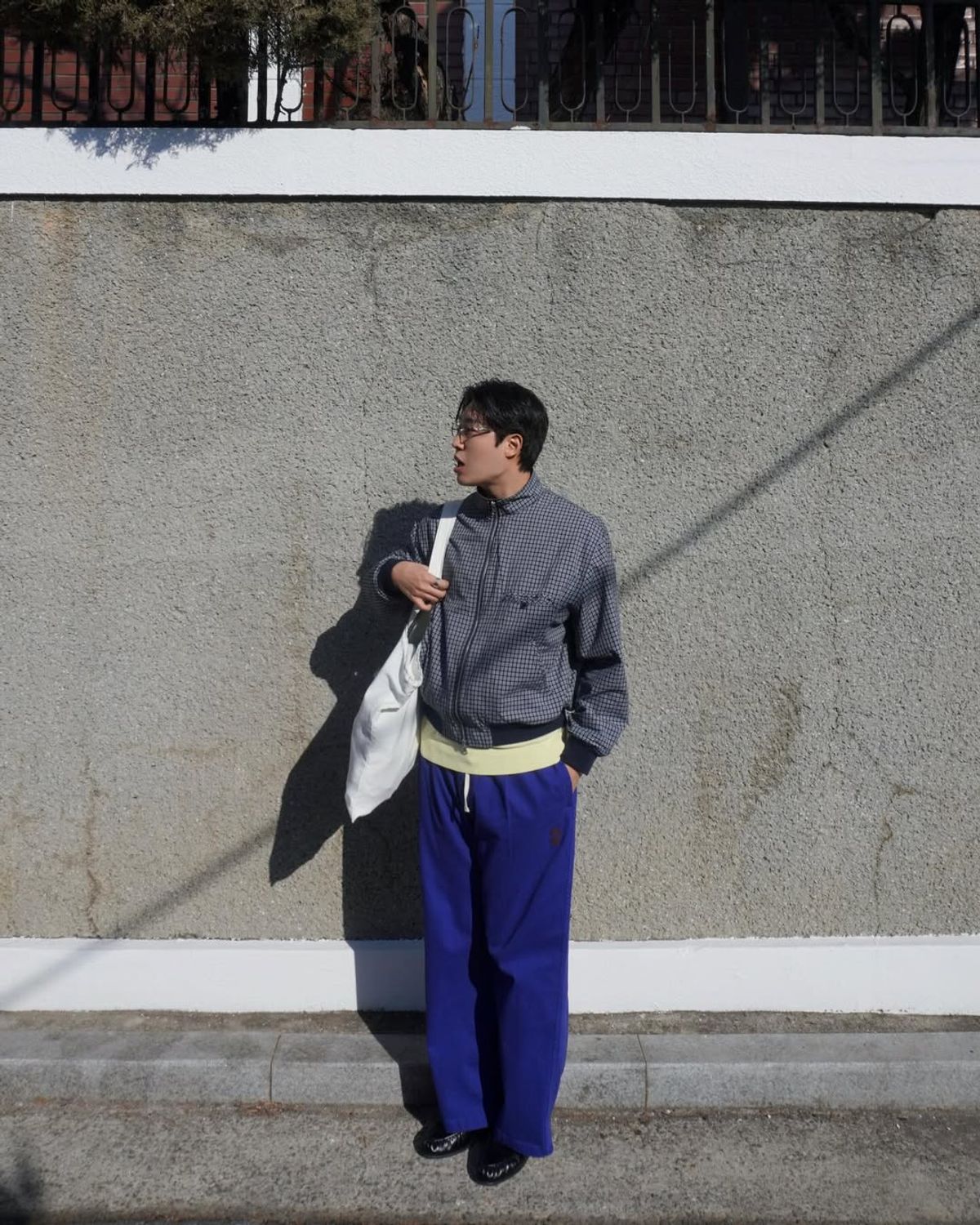애쓰(AETH) One-Tuck Wide Chino_Navy