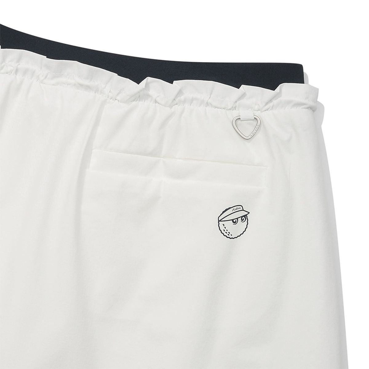 말본 골프(MALBON GOLF) 이중오비 핀턱 플레어 스커트 OFF WHITE (WOMAN)
