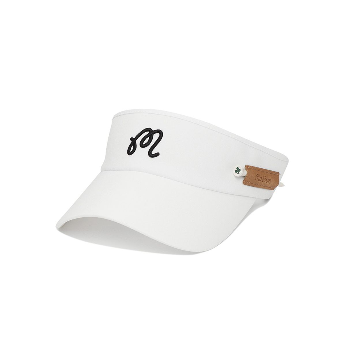 말본 골프(MALBON GOLF) 티홀더 포인트 유니 바이저 OFF WHITE