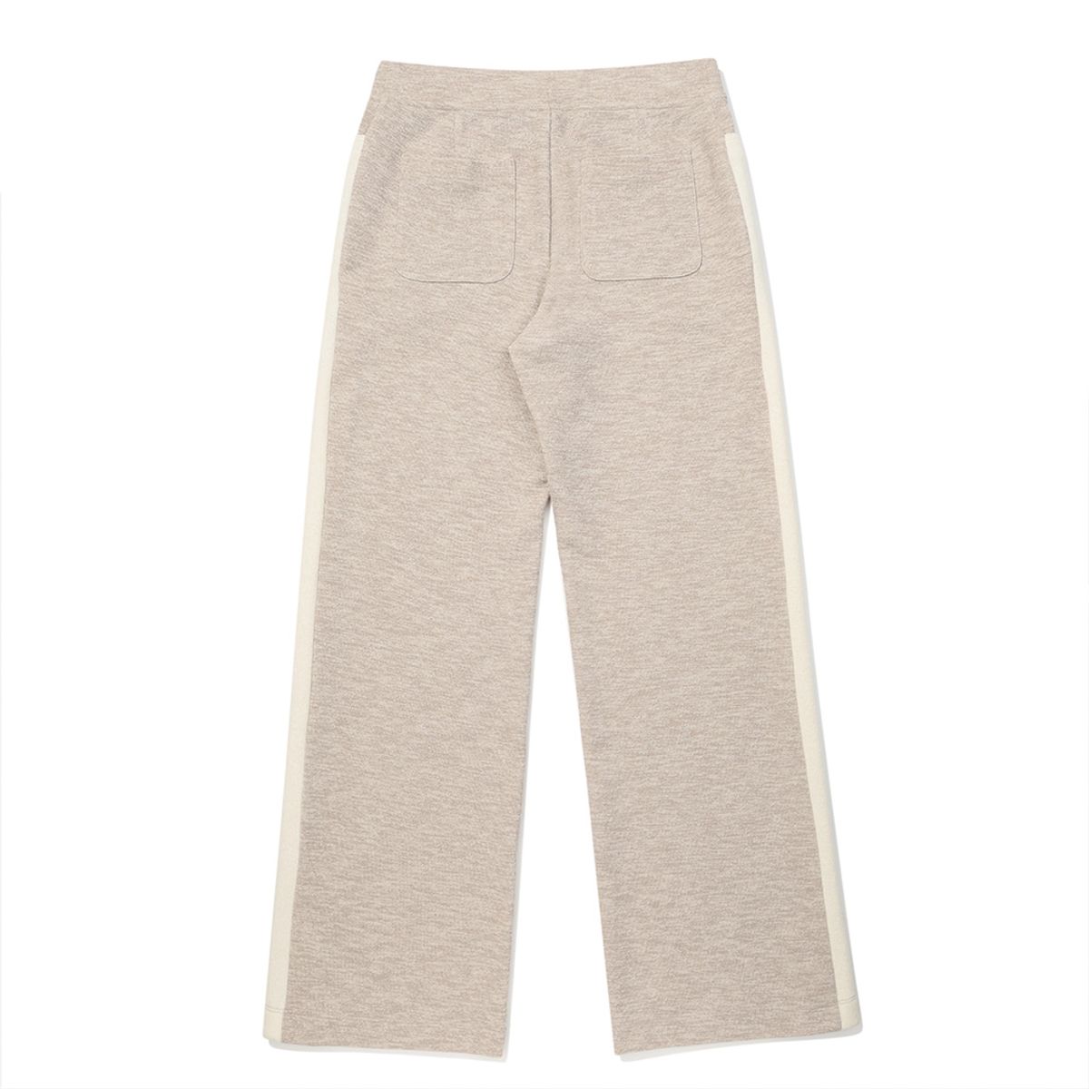 말본 골프(MALBON GOLF) 니트라이크 와이드 부츠컷 팬츠 BEIGE (WOMAN)