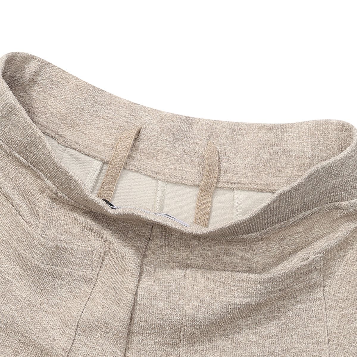 말본 골프(MALBON GOLF) 니트라이크 와이드 부츠컷 팬츠 BEIGE (WOMAN)