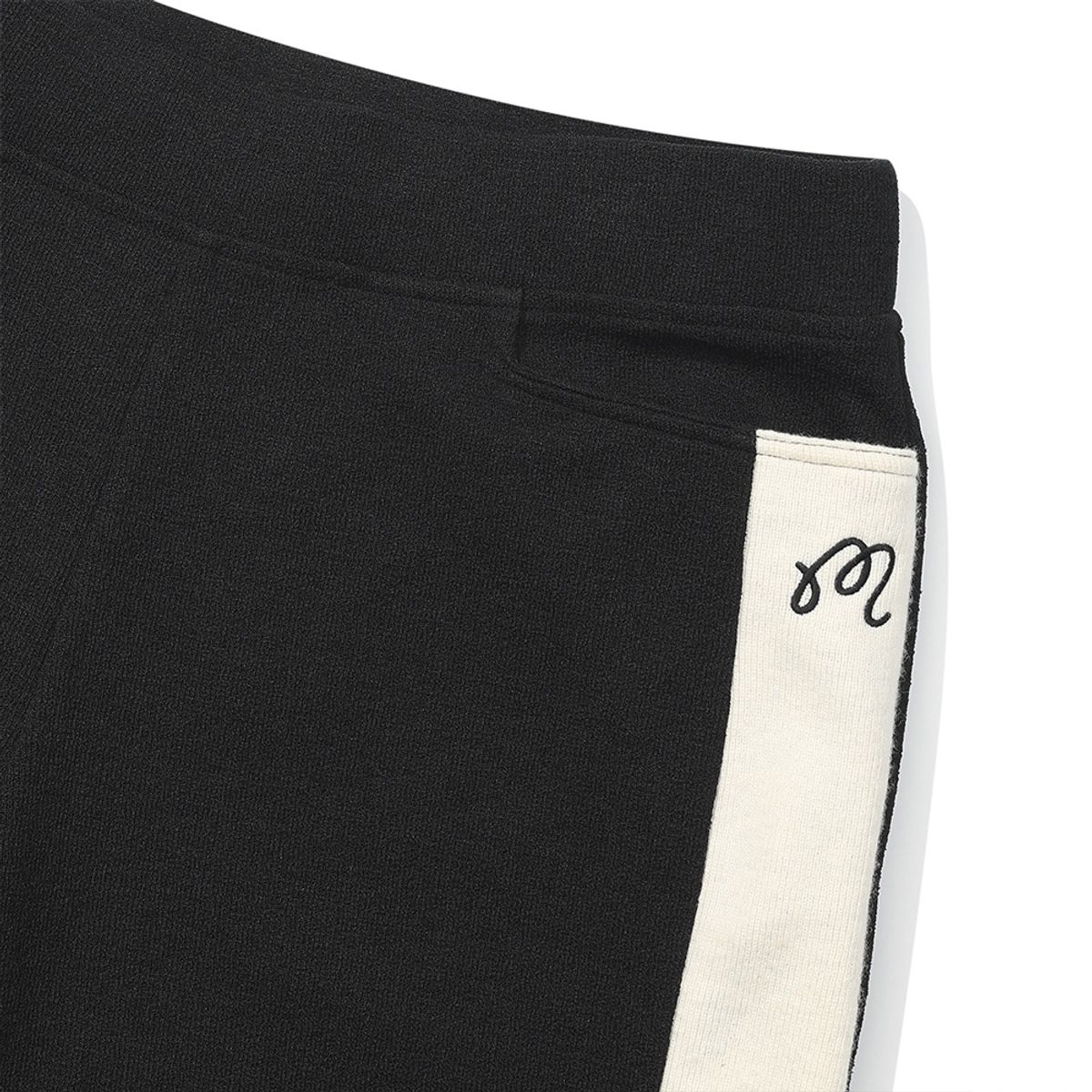 말본 골프(MALBON GOLF) 니트라이크 와이드 부츠컷 팬츠 BLACK (WOMAN)