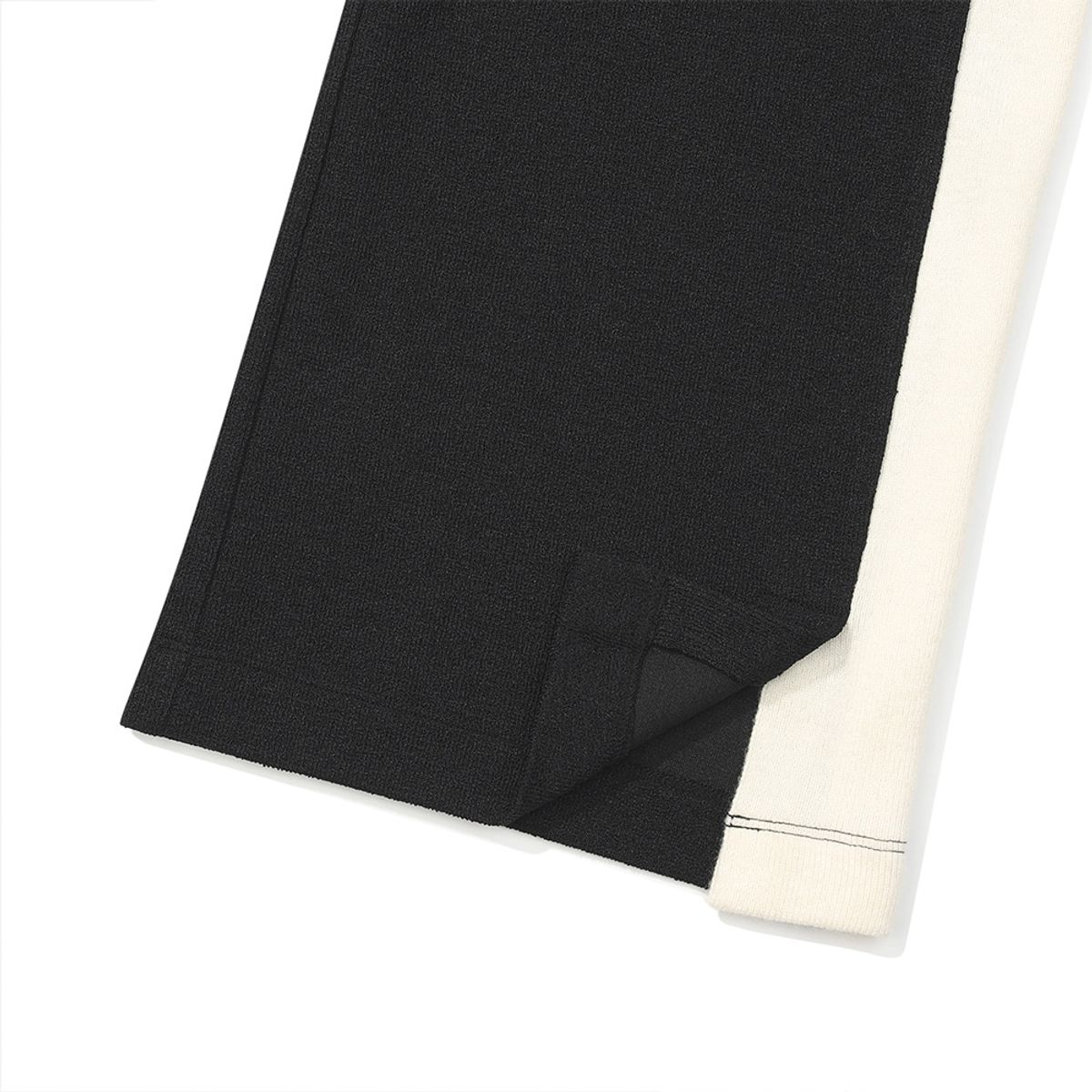 말본 골프(MALBON GOLF) 니트라이크 와이드 부츠컷 팬츠 BLACK (WOMAN)