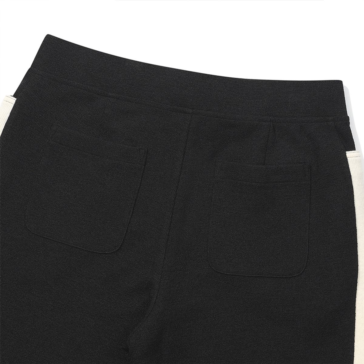 말본 골프(MALBON GOLF) 니트라이크 와이드 부츠컷 팬츠 BLACK (WOMAN)
