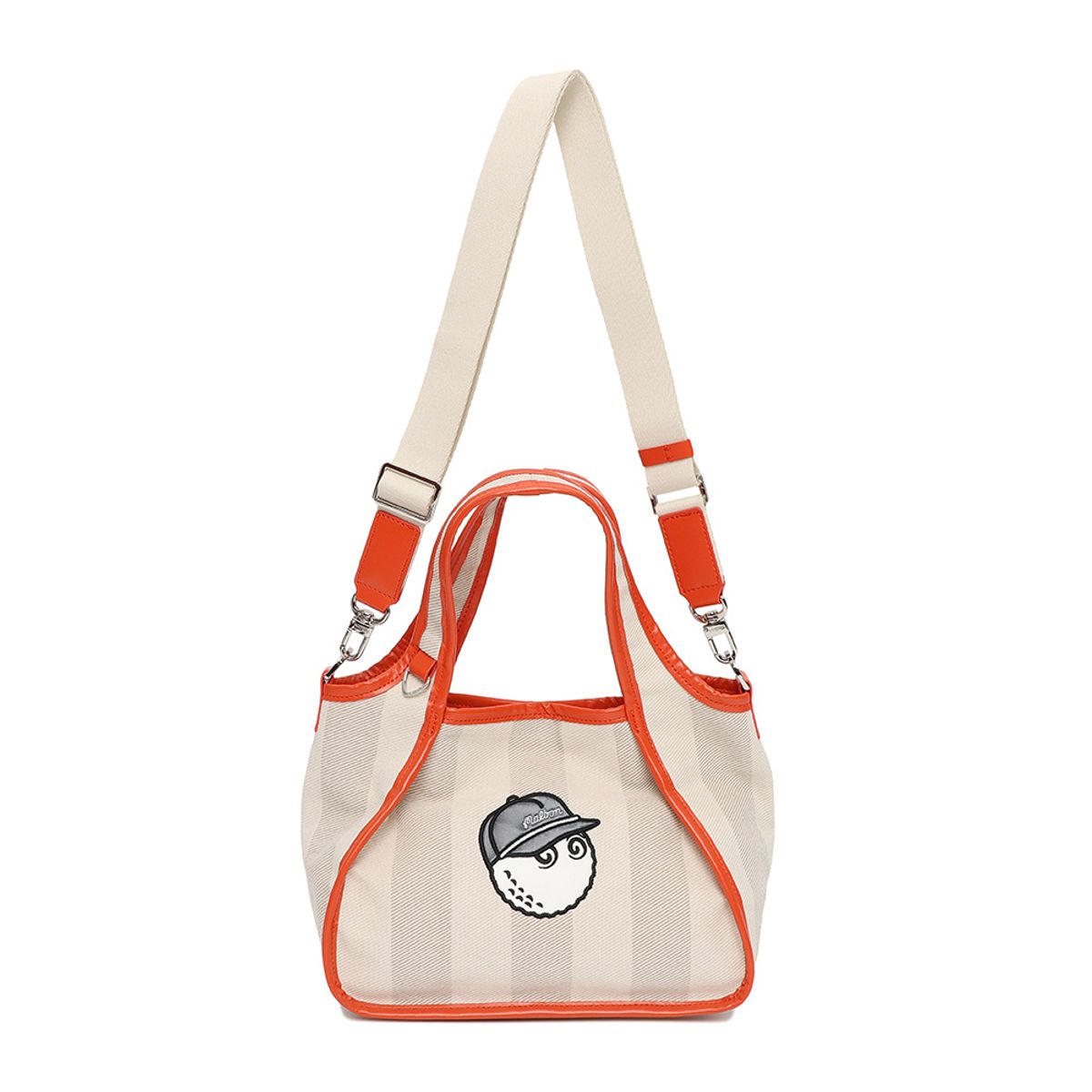 말본 골프(MALBON GOLF) 스트라이프 패턴 트월 토트백 ORANGE (WOMAN)