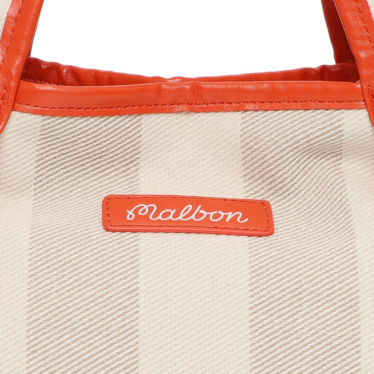 말본 골프(MALBON GOLF) 스트라이프 패턴 트월 토트백 ORANGE (WOMAN)