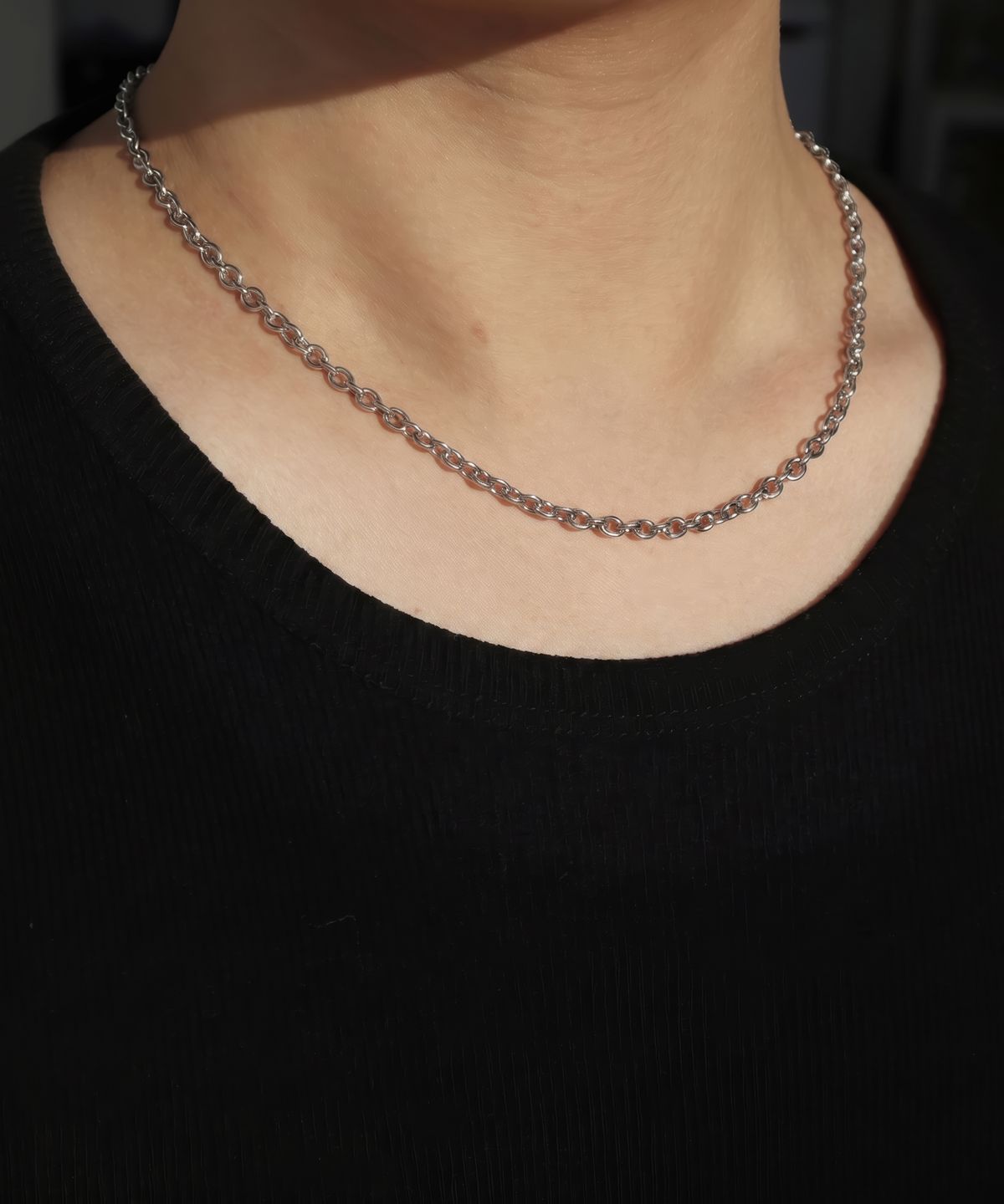 베이스클레프(BASSCLEF) 써지컬스틸 체인 목걸이 CLEF Round Chain NEC