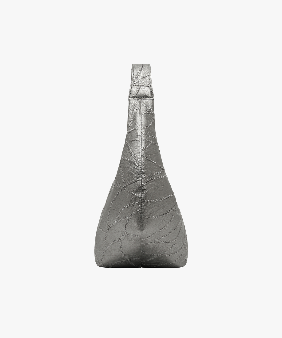 에쏘(ESSO) CRESCENT HOBO BAG IN CHARCOAL SILVER