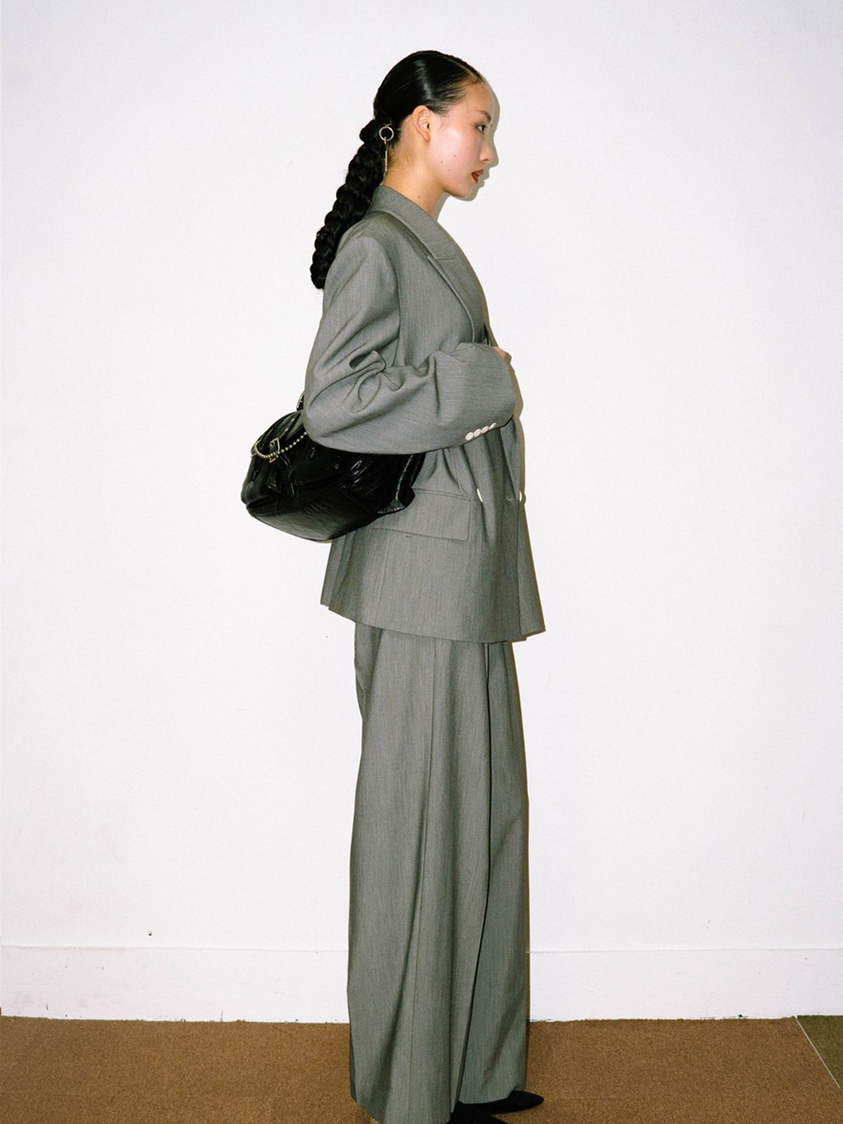 데뷔옹(DEBBYOUNG) BIKER BAG [BLACK]