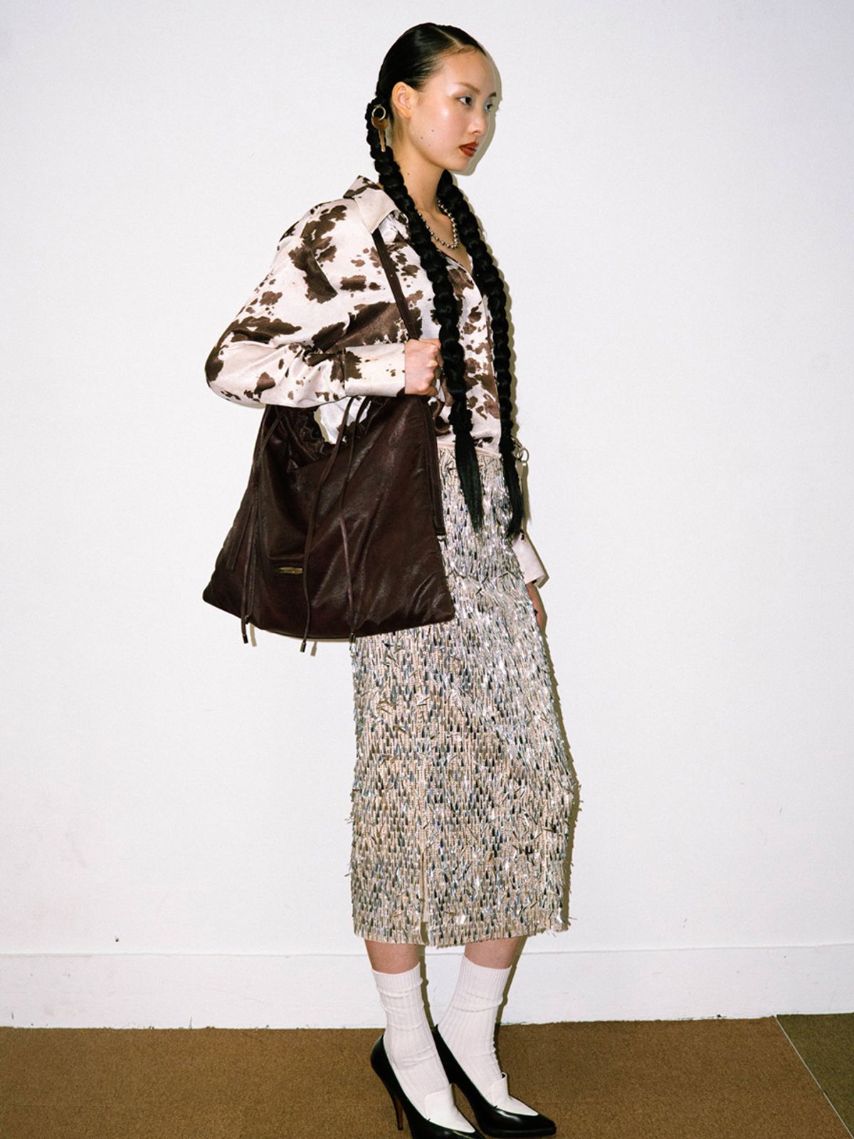 데뷔옹(DEBBYOUNG) DUST SHOULDER BAG [WINE]