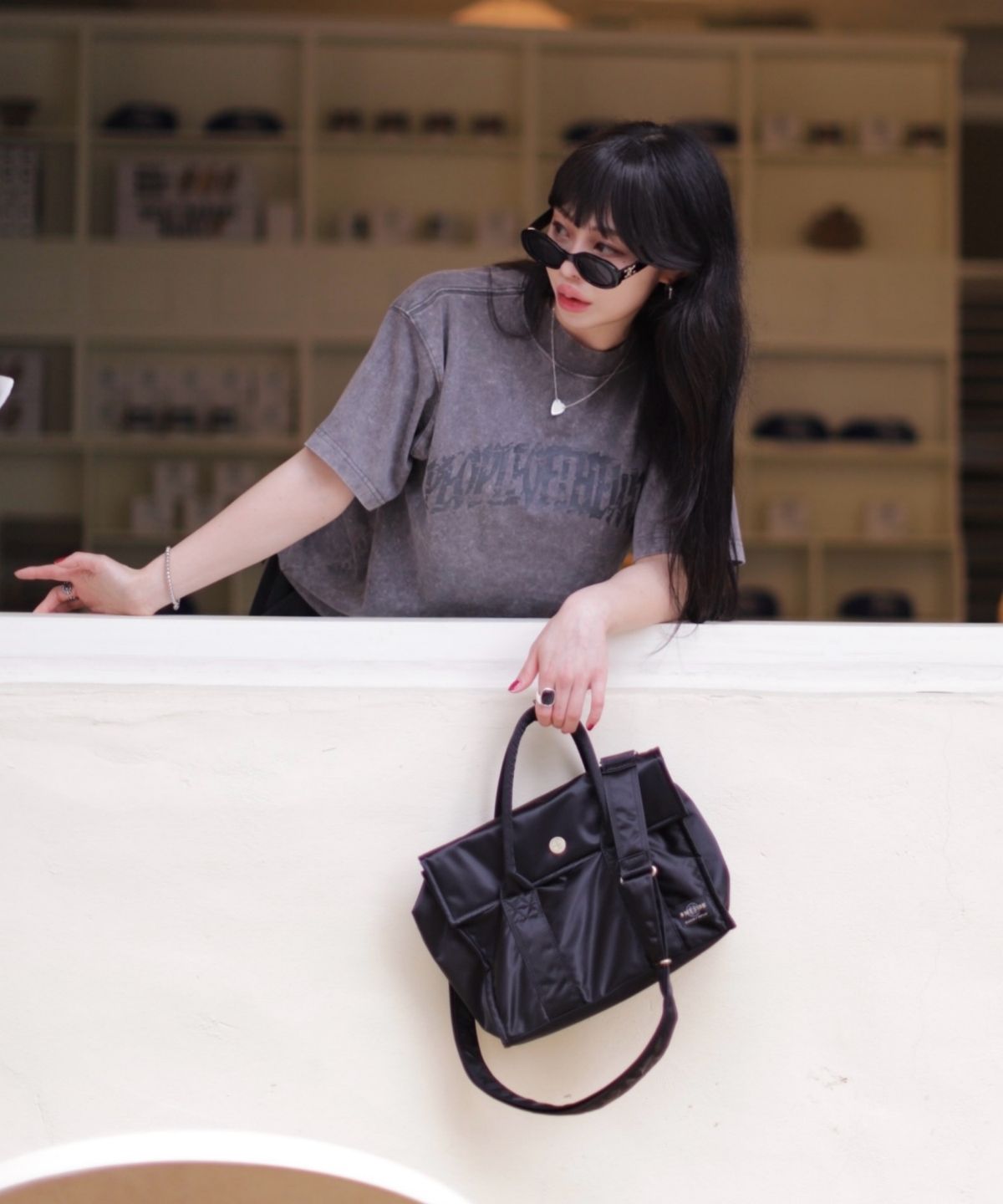 비마이사이드(BMYSIDE) 아미백 Ami Bag (Texture Black)