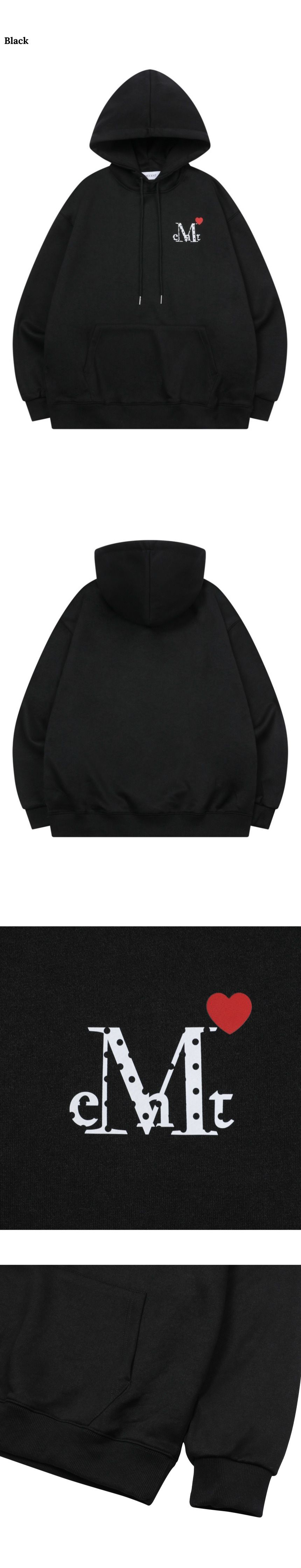 新品★MUCENT ムセント ラブリッツミニハートロゴフードパーカー A'GEM/9 × .kom 『MUCENT/ムセント』 LOVRITS MINI HEART LOGO HOOD